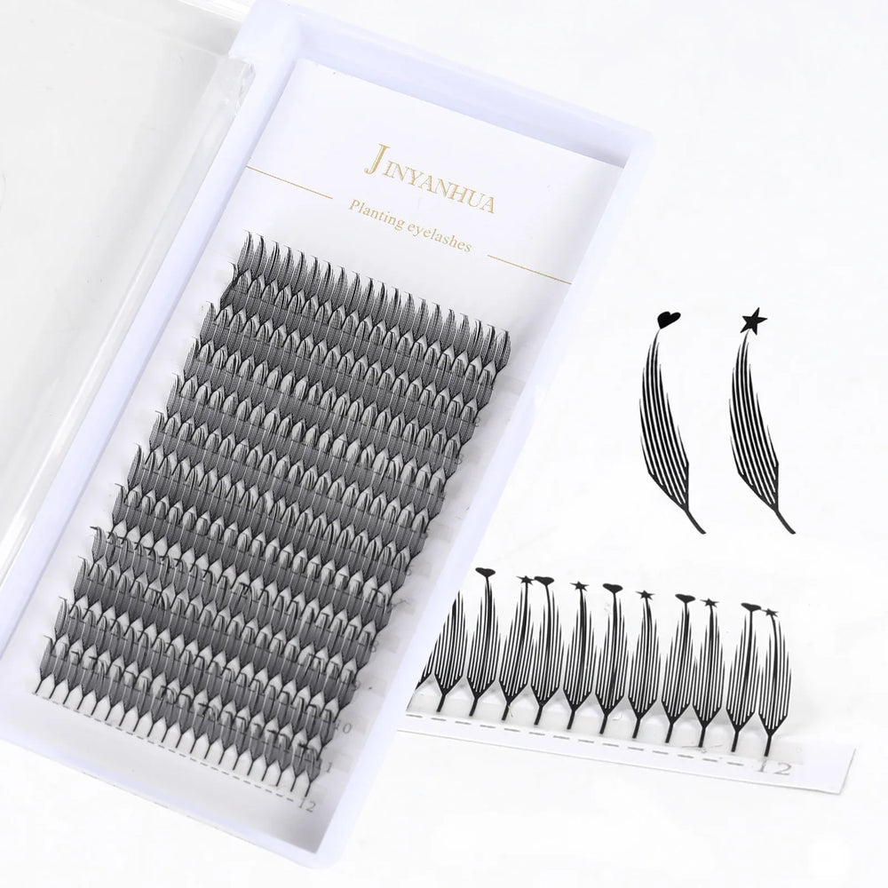 JYH 8-16mm Laser Printed Tower Tip Series (Tower Tip Heart Star)