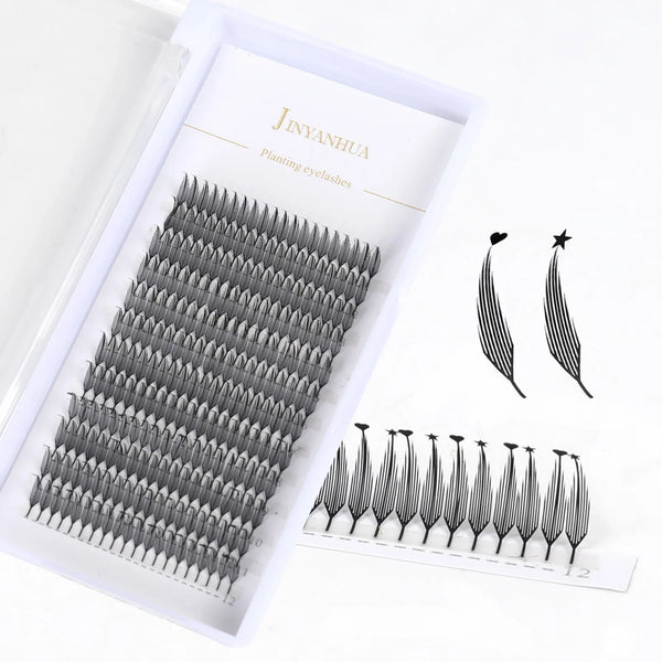 JYH 8-16mm Laser Printed Tower Tip Series (Tower Tip Heart Star)