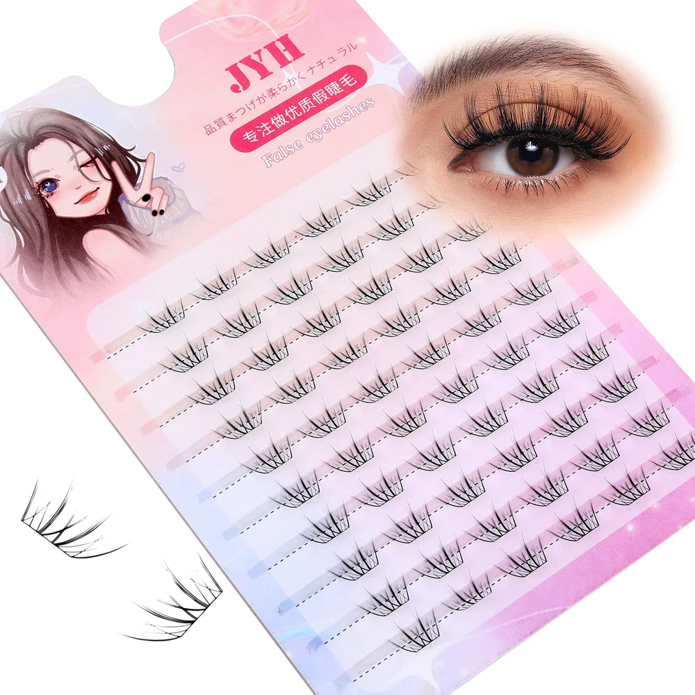 JYH Pink Card Laser Mixed Barbie Eyelashes