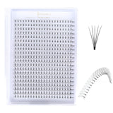 Large Capacity Short Stem 3D-6D Lashes 0.1mm Mixed Length 8-15mm