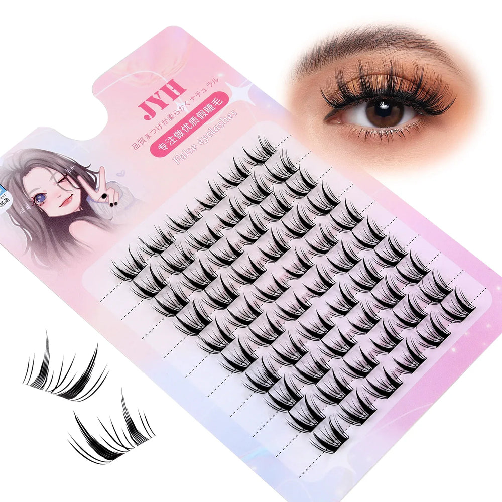 JYH Pink Card Laser Little Sheep Horn Eyelashes
