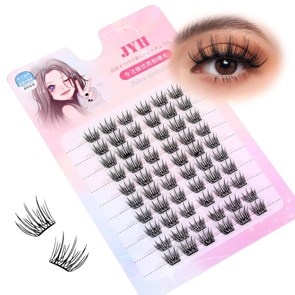 JYH Pink Card Laser 3-Point Sunflower Eyelashes