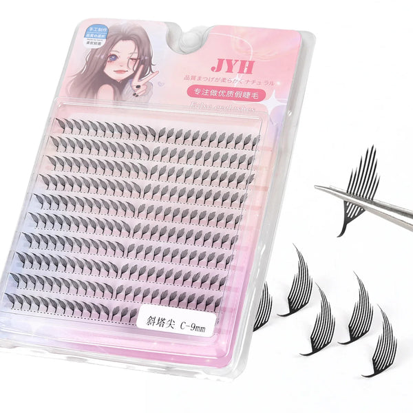 JYH 8-16mm Laser Printed Tower Tip Series (Slant Tower Tip, Pink)
