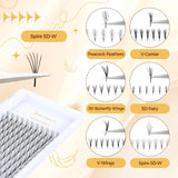 JYH 9-15mm Tower Tip Clover Lashes