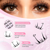 JYH Pink Card Laser Deer Butterfly Eyelashes