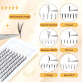 JYH 9-15mm 9D Butterfly Wing Lashes