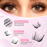 JYH Pink Card Laser Cat Ear Eyelashes