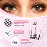 JYH Pink Card Laser Fire Tassel Eyelashes