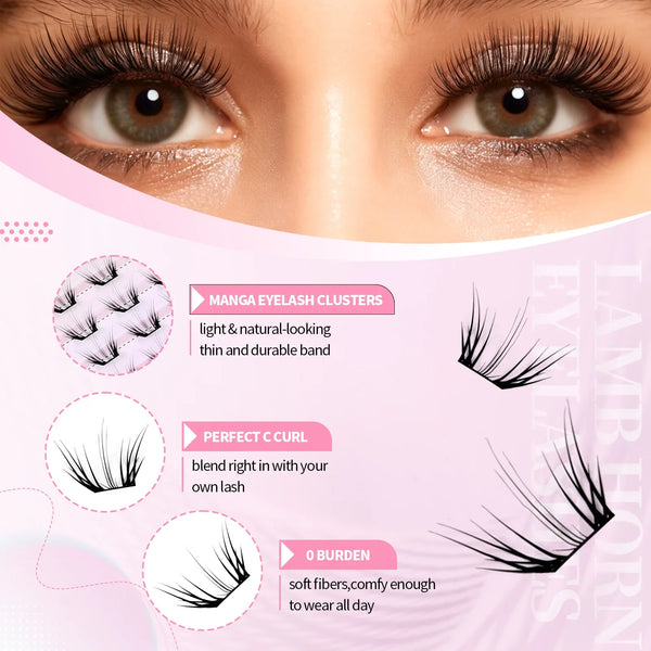 JYH Pink Card Laser Snow Lotus Eyelashes