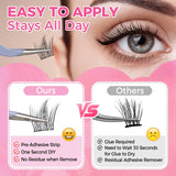 JYH Self-Adhesive Lash Series - Peacock Fish