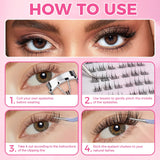 JYH Self-Adhesive Lash Series - Double-tip Sunflower