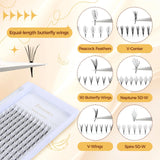 JYH 9-15mm Equal Length Butterfly Wing Lashes