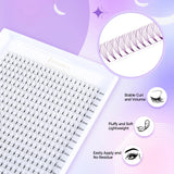 Large Capacity Short Stem 3D-6D Lashes 0.1mm Mixed Length 8-15mm