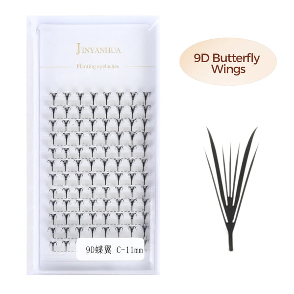JYH 9-15mm 9D Butterfly Wing Lashes