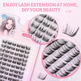 JYH Pink Card Laser Cat Ear Eyelashes