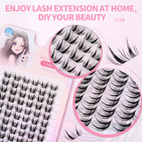 JYH Pink Card Laser Little Sheep Horn Eyelashes