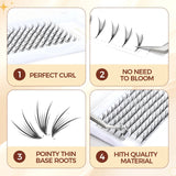 JYH 9-15mm 9D Butterfly Wing Lashes
