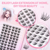 JYH Pink Card Laser 3-Point Sunflower Eyelashes