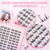 JYH Pink Card Laser Deer Butterfly Eyelashes