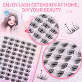 JYH Pink Card Laser Cloud Heart Star Eyelashes