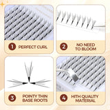 JYH 9-15mm Equal Length Butterfly Wing Lashes