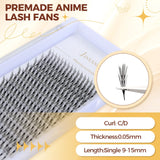 JYH 9-15mm Fine Feather Lashes