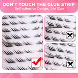 JYH Self-Adhesive Lash Series - Slant Flying Bird Small Wings