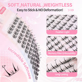JYH Pink Card Laser Deer Butterfly Eyelashes