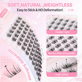 JYH Pink Card Laser Cloud Heart Star Eyelashes