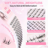 JYH Pink Card Laser Voluminous Deer Eyelashes