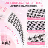 JYH Pink Card Laser Fire Tassel Eyelashes