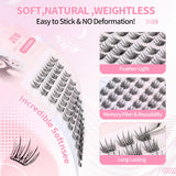 JYH Pink Card Laser 3-Point Sunflower Eyelashes