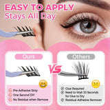 JYH Self-Adhesive Lash Series - Slant Flying Bird Small Wings