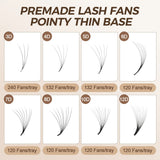 JYH 3D-12D 0.05mm 8-14mm Sharp Point Style Lashes