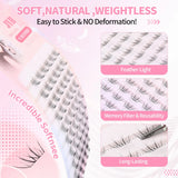 JYH Pink Card Laser Mixed Barbie Eyelashes