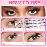 JYH Self-Adhesive Lash Series - Slant Flying Bird Small Wings