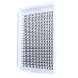 Short Stem 3D-12D Volume False Eyelashes, 0.07mm Soft, 8-15mm Mixed Length, Natural Flat